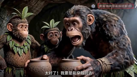 穿成南方古猿，生存百万年！（50集）一口气看完全集