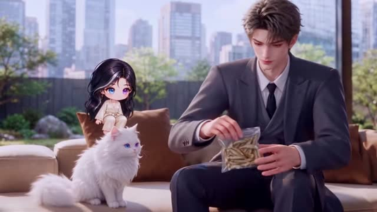 化身猫猫，商业死对头吸猫成瘾（95集）红果免费短剧